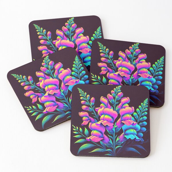 Item preview, Neon Snap Dragon Flower designed and sold by Porosenok.