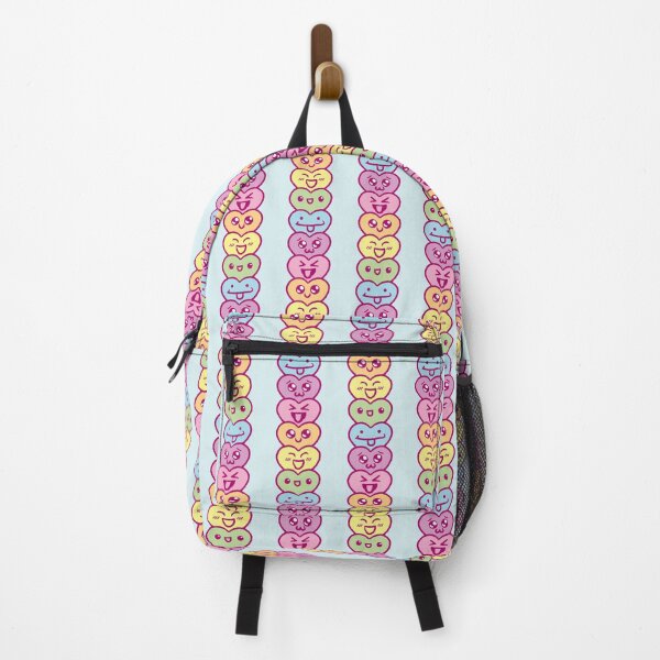 Item preview, Kawaii Cute Hearts Rainbow Stripe in Blue designed and sold by Mr-Mooneyes.