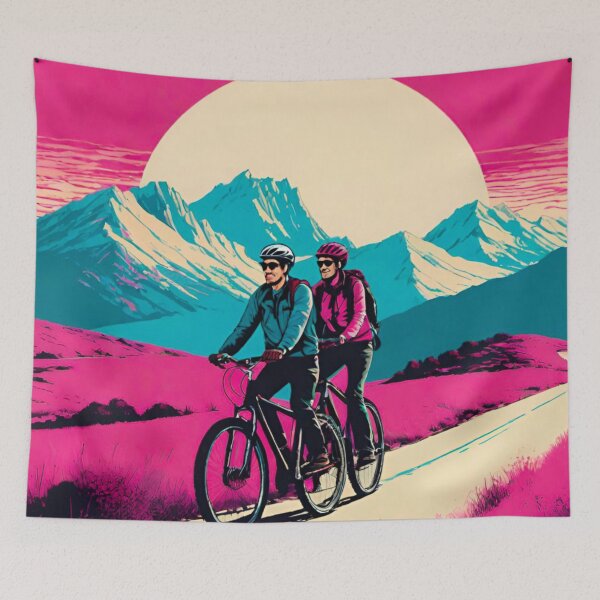 Item preview, Couple Tandem MTB Valentine’s Day Ride designed and sold by GrizzlyCollective.