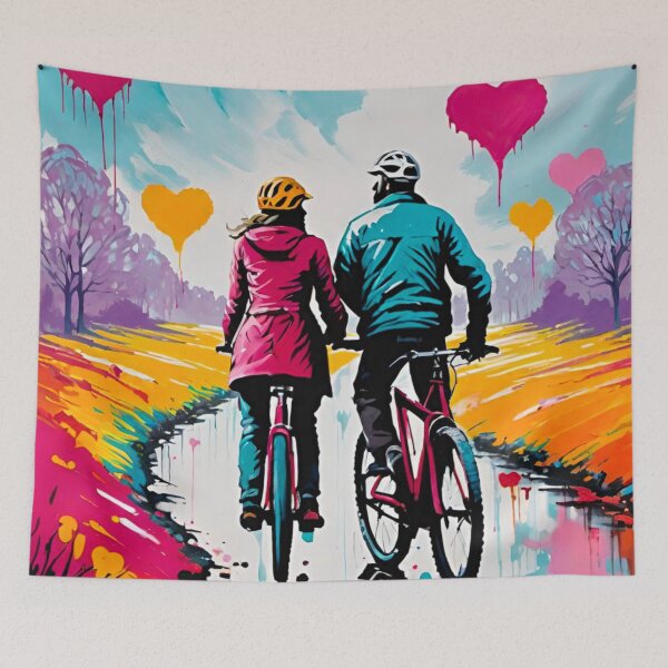Item preview, Lovely Couple MTB Bike Ride on Valentine’s Day designed and sold by GrizzlyCollective.