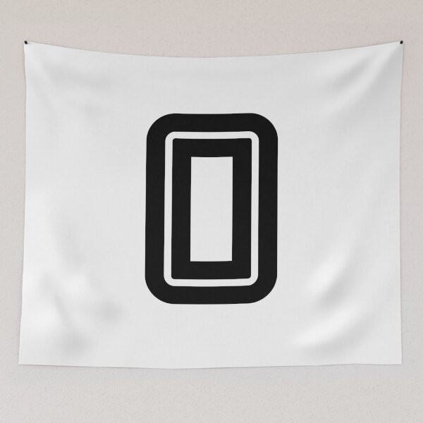 Item preview, No. 0 / Player Number Zero / Football Player Number 0 (Black) designed and sold by STUDIO-72.