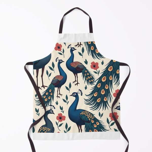 Item preview, Exquisite Peacock & Floral Pattern – Vintage Duvet Covers, Curtains designed and sold by CelestialAllure.