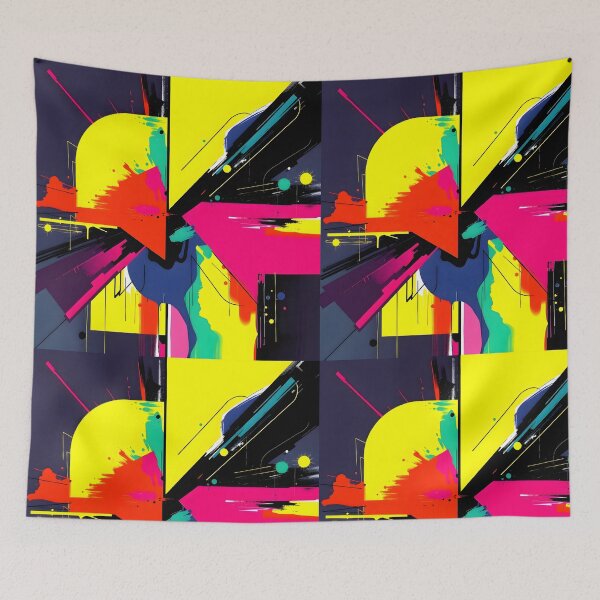 Item preview, Vibrant Abstract Geometric Explosion designed and sold by NelDean.