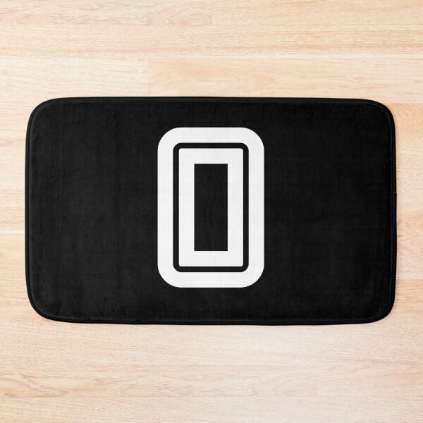 Item preview, No. 0 / Player Number Zero / Football Player Number 0 (White on Black) designed and sold by STUDIO-72.