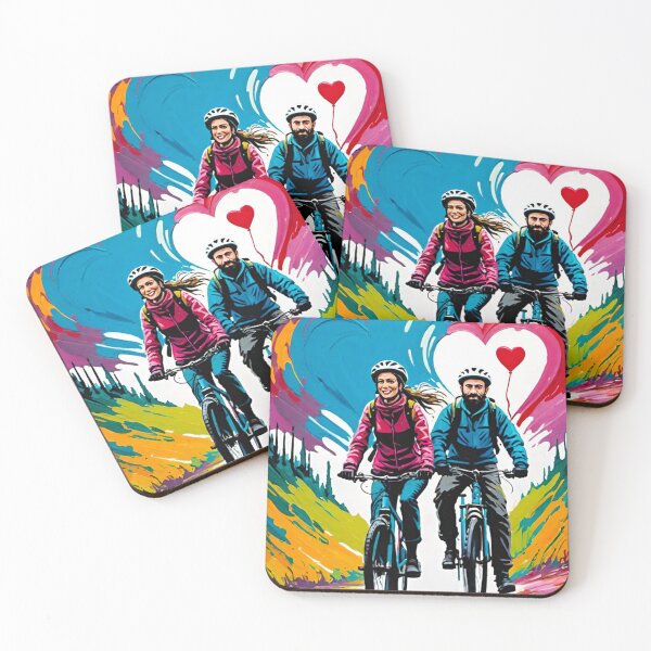 Item preview, Couple’s Beautiful MTB Ride for Valentine’s Day designed and sold by GrizzlyCollective.