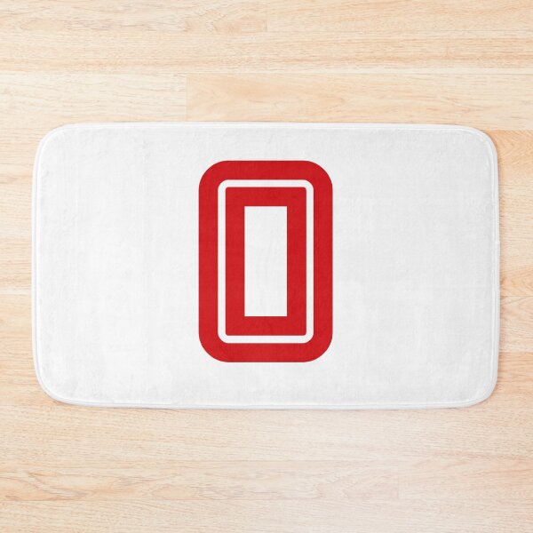 Item preview, No. 0 / Player Number Zero / Football Player Number 0 (Red) designed and sold by STUDIO-72.