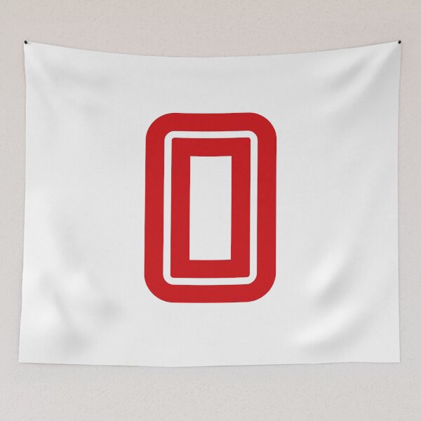 Item preview, No. 0 / Player Number Zero / Football Player Number 0 (Red) designed and sold by STUDIO-72.