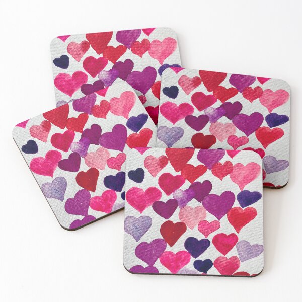 Item preview, Watercolor Hearts Galore Valentine designed and sold by LakeArtWorks.