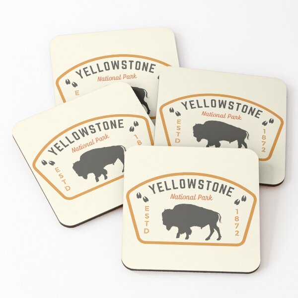 Item preview, Yellowstone Buffalo Badge designed and sold by The Wandering Bookworm.