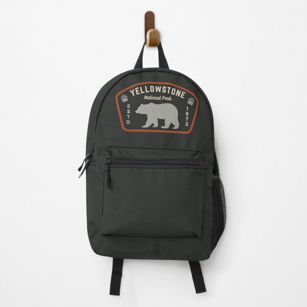 Item preview, Yellowstone Bear Badge designed and sold by The Wandering Bookworm.