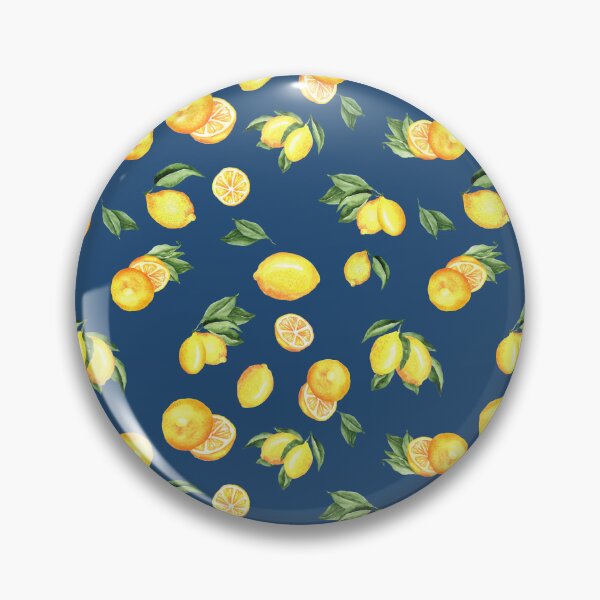 Item preview, Lemon blue summer pattern designed and sold by Chigurena.