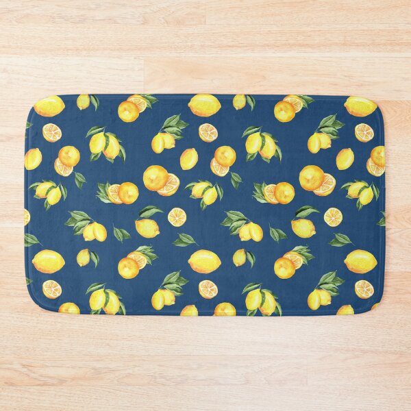 Item preview, Lemon blue summer pattern designed and sold by Chigurena.