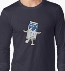 Camiseta de manga larga Desenfoque - Lechoso