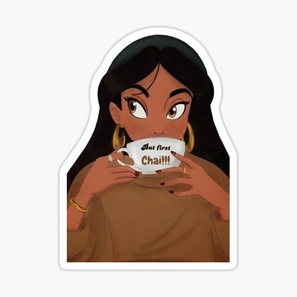 Item preview, But first chai. Desi girl.  designed and sold by ZI-Stars.