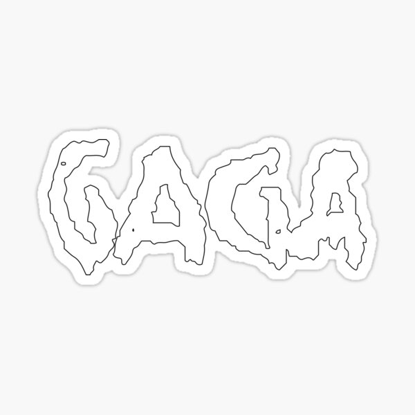 Item preview, Lady Gaga - MAYHEM GAGA Logo (White) designed and sold by Positive | K4U.