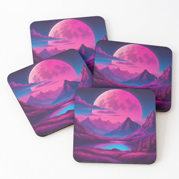 Item preview, Moon, Mountains, designed and sold by GOLDENGARDENART.