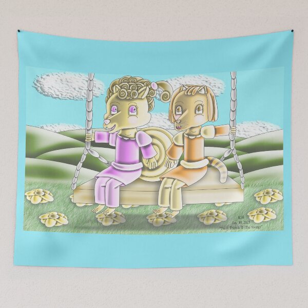 Item preview, Furry Friends II (The Swing) designed and sold by KJH-Art-Studios.