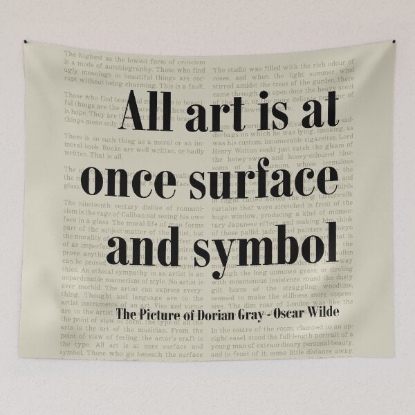 Item preview, Oscar Wilde Picture of Dorian Quote Quote designed and sold by kakarikihill.