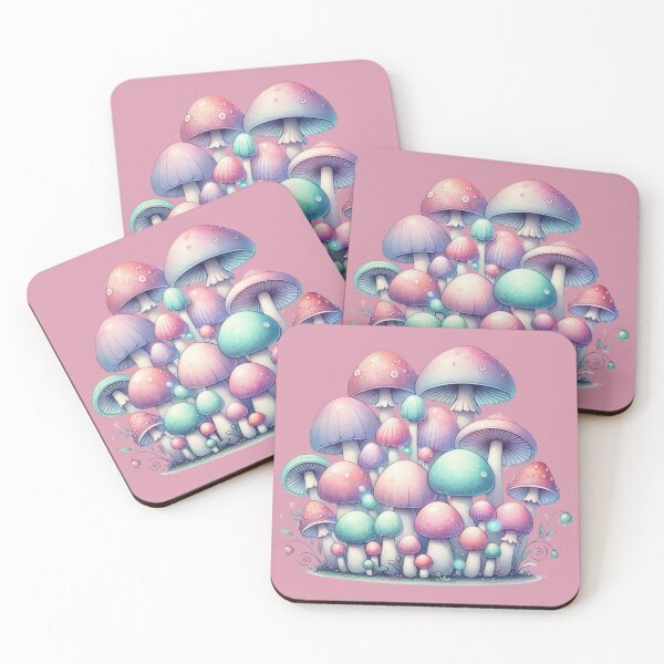Item preview, Candy Pastel Mushrooms designed and sold by Meandmyshop.