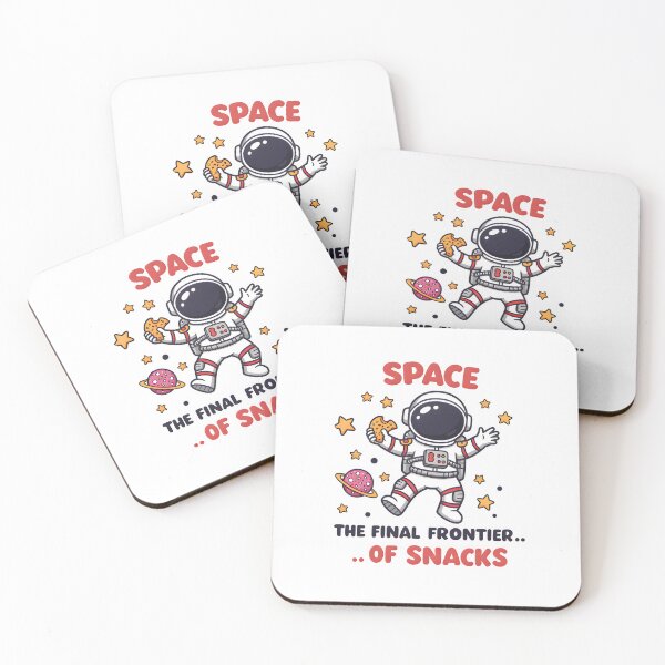 Item preview, Astronaut enjoying cookies in space among colorful planets and stars during a fun cosmic adventure designed and sold by RUMOOROZ.