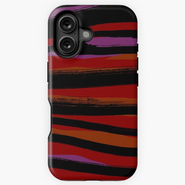 Color red - Fusion of pen strokes iPhone Tough Case