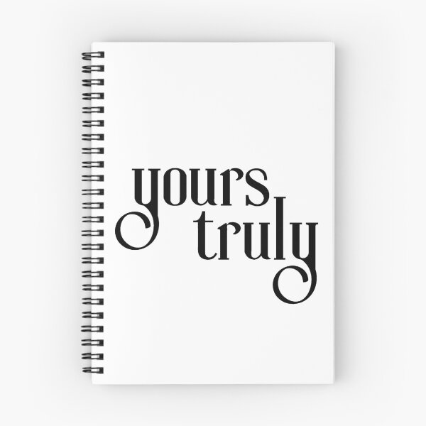 Item preview, Yours Truly | Black Text | Typography, script designed and sold by Em-Arn.