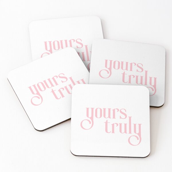 Item preview, Yours Truly | Pink Text | Typography, script designed and sold by Em-Arn.