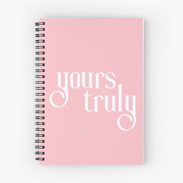 Item preview, Yours Truly | Pink with White Text | Typography, script designed and sold by Em-Arn.