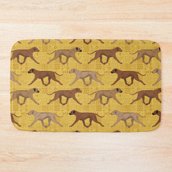 Item preview, Rhodesian Ridgebacks with African Tribal Inspired Pattern designed and sold by Spinyflowerart.