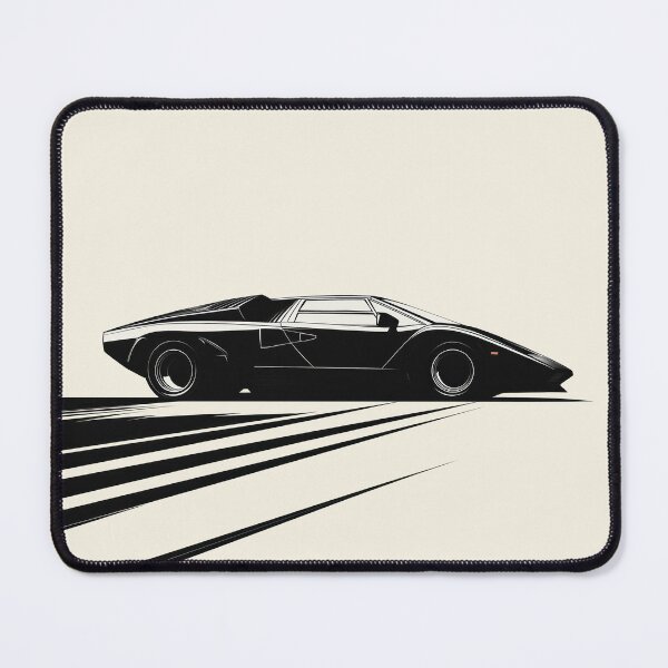 Item preview, Lamborghini Countach 5000 Side illustration designed and sold by blackdogshop.