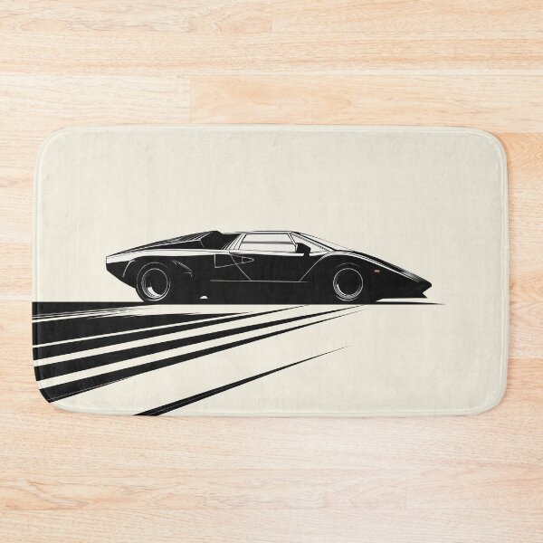 Item preview, Lamborghini Countach 5000 Side illustration designed and sold by blackdogshop.
