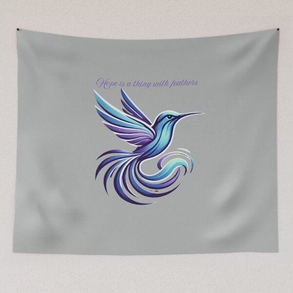 Item preview, Hope is a thing with feathers - Hummingbird designed and sold by DryadsGrove.
