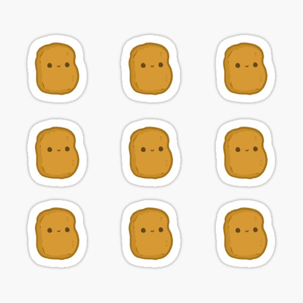 Item preview, Chicken Nugget Sticker Pack designed and sold by Lindy Designs.
