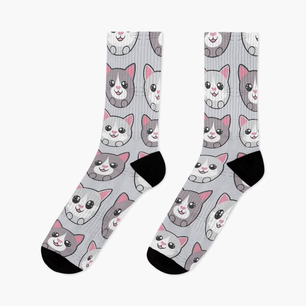 Item preview, Grey Cat Repeating Pattern designed and sold by ImaginaryAiArt.
