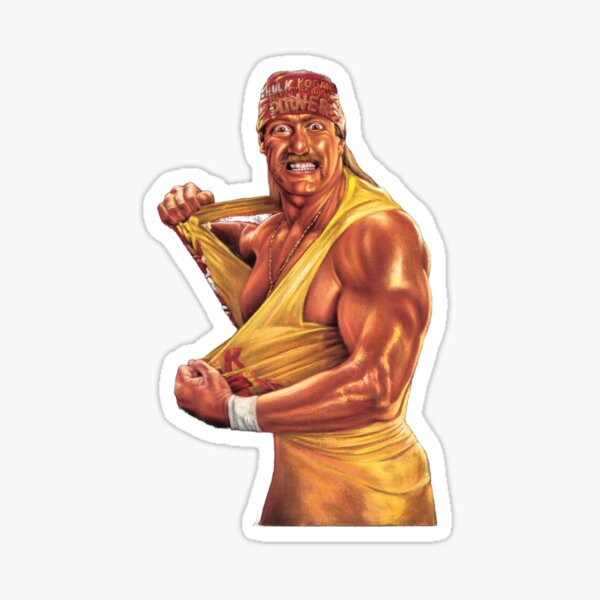 Item preview, Hulk Hogan ripping off yellow shirt designed and sold by velvetify.com.