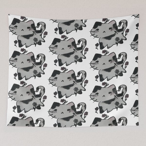 Item preview, cute black and white cat designed and sold by lords_blessings .