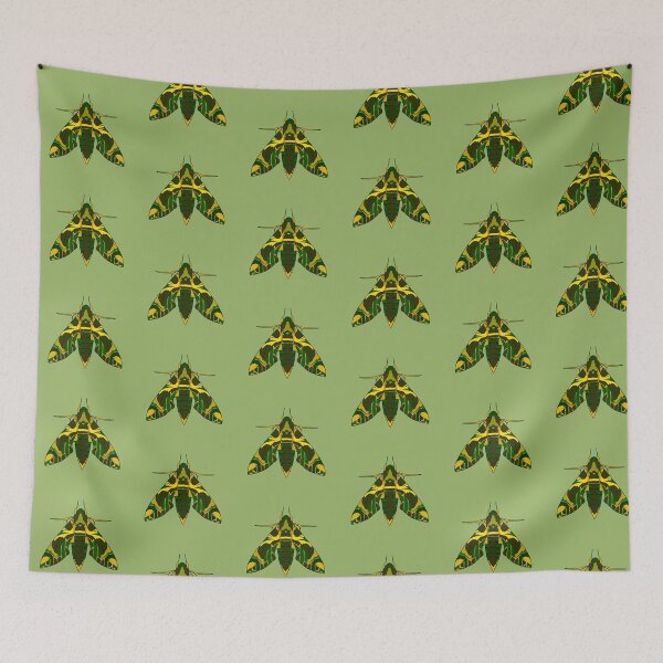 Item preview, oleander Moth art nouveao designed and sold by Moth-Oak.