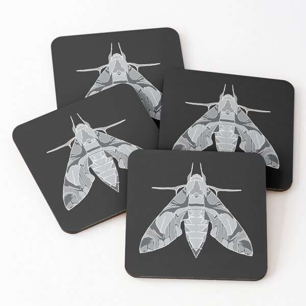 Item preview, black and white oleander Moth designed and sold by Cedartown.