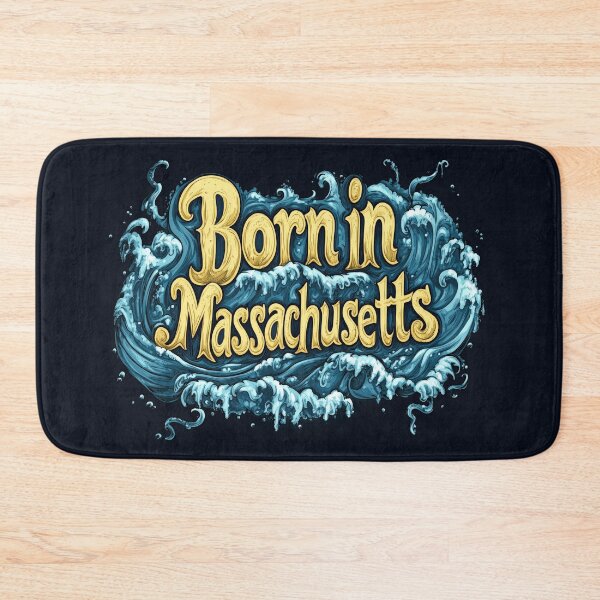 Item preview, Born in Massachusetts Big Waves designed and sold by OriginalBeerCat.