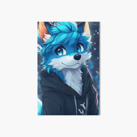 Item preview, Blue Anime Fox  designed and sold by EvelynsSunShop.