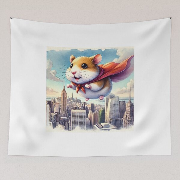 Item preview, Hamster over NewYork designed and sold by Gentle40Winks.