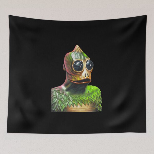 Item preview, Sleestak from The Land of the Lost TV Show, Oil on velvet by Jorge Torrones, (version 5) designed and sold by velvetify.com.