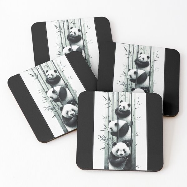 Item preview, Three Pandas with Bamboo designed and sold by Simplybe1.