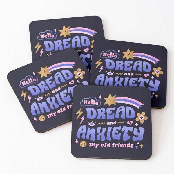Item preview, Hello Dread and Anxiety designed and sold by Midnight Coffee.