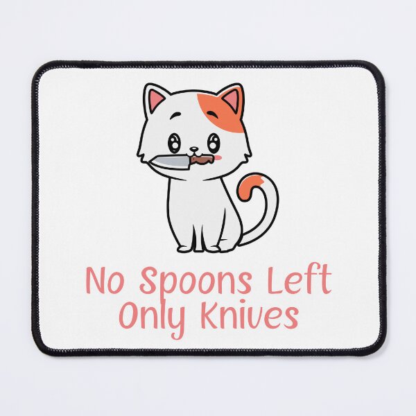 Item preview, No Spoons Left designed and sold by ThisNThatCrafts.