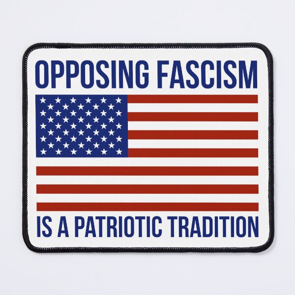 Item preview, Opposing fascism is a patriotic tradition  designed and sold by Rachel the Artist .