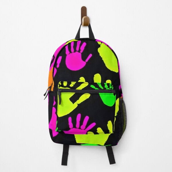 Item preview, Neon Handprint Graffiti Pattern designed and sold by Health And Fitness Posts e-Store.