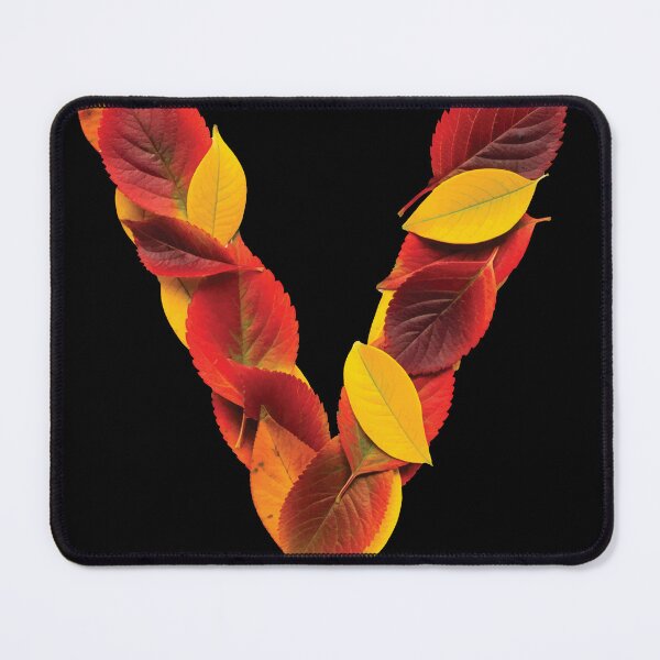 FALL LETTER V Mouse Pad
