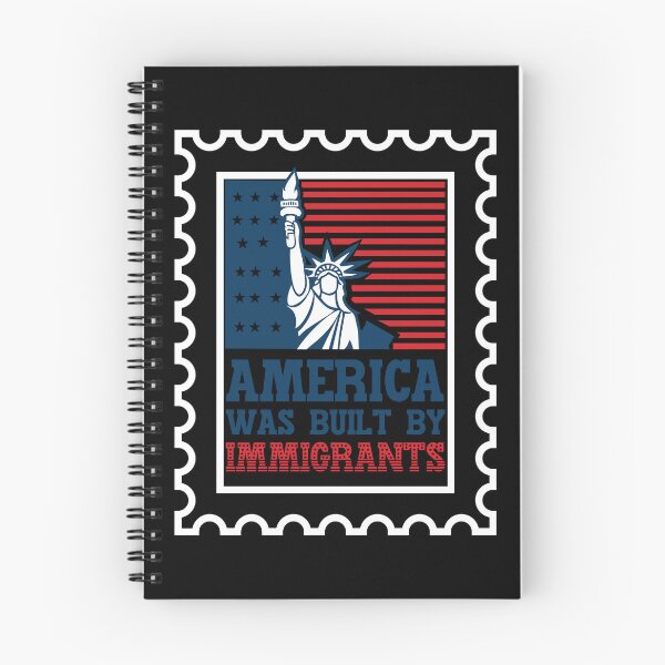 Item preview, America Was Built by Immigrants Diversity Immigration Rights designed and sold by Serbin.