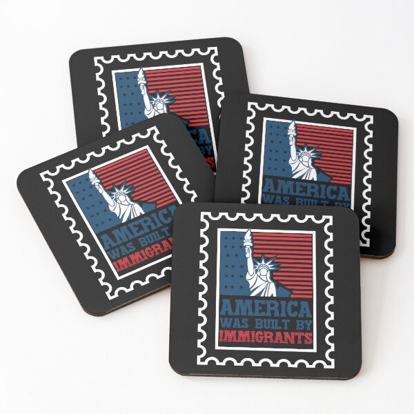 Item preview, America Was Built by Immigrants Diversity Immigration Rights designed and sold by Serbin.
